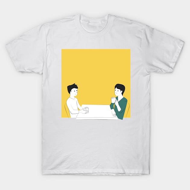 Friends Having Coffee T-Shirt by echosantos